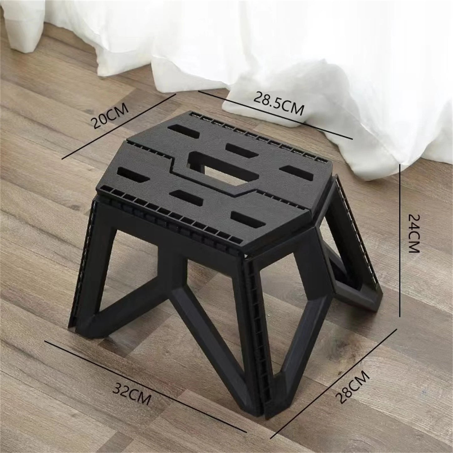 LELINDA Outdoor Folding Stool Portable Beach Chair Camping