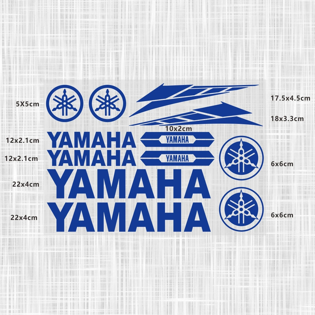 Yamaha Logo Stickers for Motorcycle Tank Helmet Decals