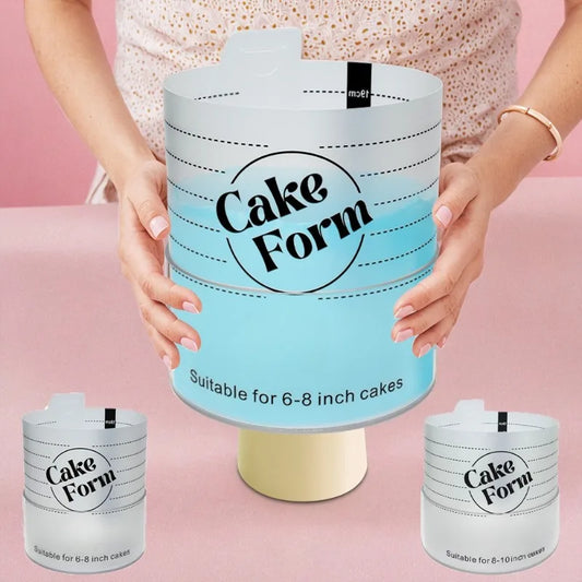 Adjustable Round Acrylic Cake Ring Mold for Baking and Decorating