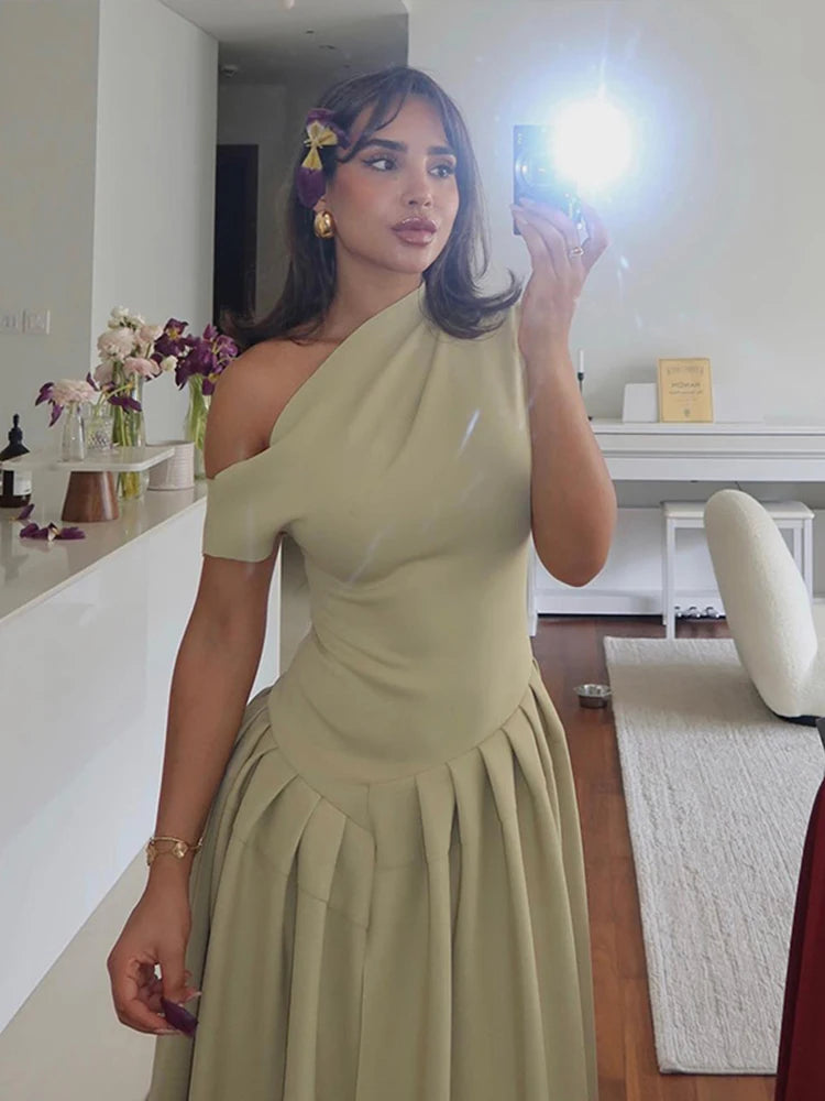 Elegant Women Casual A-Line Dress for Spring and Summer