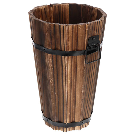 Choice Wooden Planter Retro Design Flowerpot For Garden