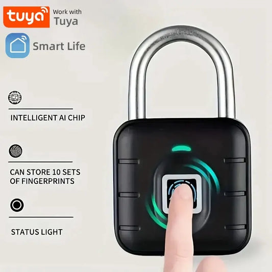 Tuya Lock Smart Biometric Fingerprint Door Lock Keyless Quick Unlock IP67 Waterproof Stainless Steel