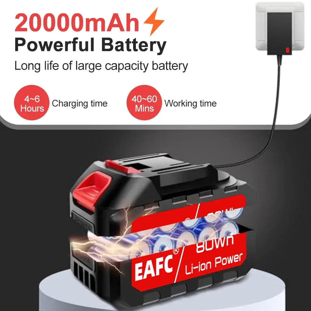 EAFC 60 Bar Electric High Pressure Washer Carwash Gun Cordless