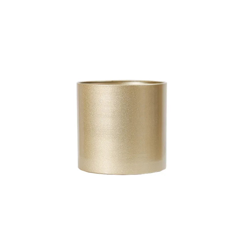 Creative Cylindrical Metal Flower Pot For Home Decoration