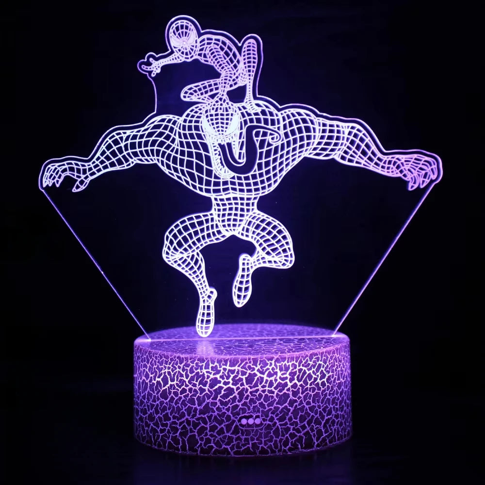 Spiderman Vs Venom Touch Remote Control LED Night Lamp