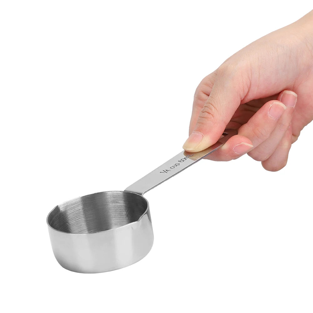 Stainless Steel Measuring Cups Set for Kitchen and Baking