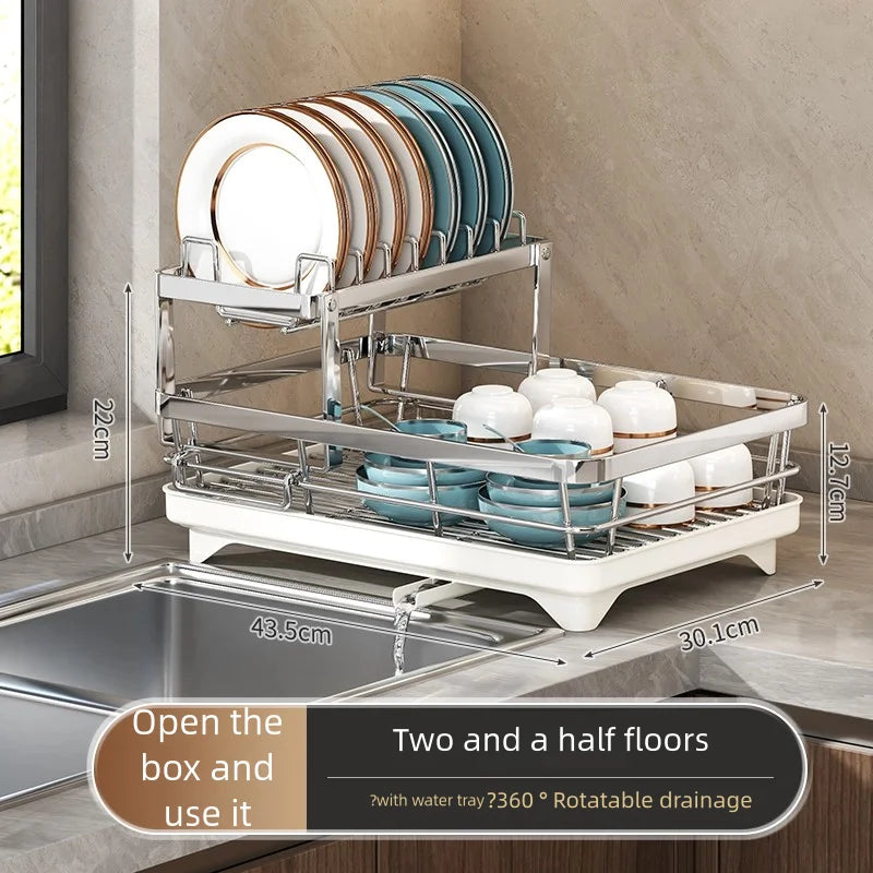 Choice 304 Stainless Steel Kitchen Storage Rack For Bowls