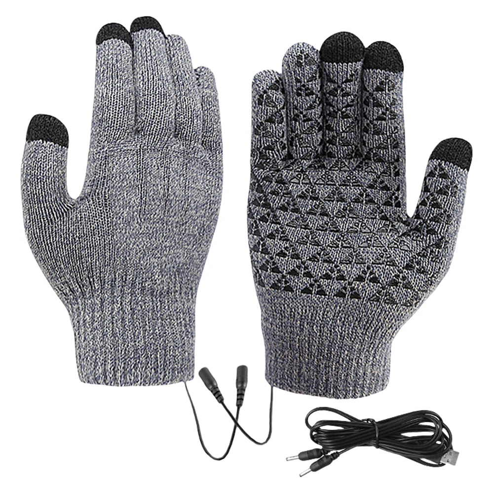 Winter Electric Heated Touchscreen Outdoor Gloves by Shunmaii