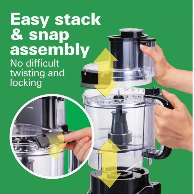 Hamilton Beach Stack and Snap Food Processor for Effortless Meal Prep