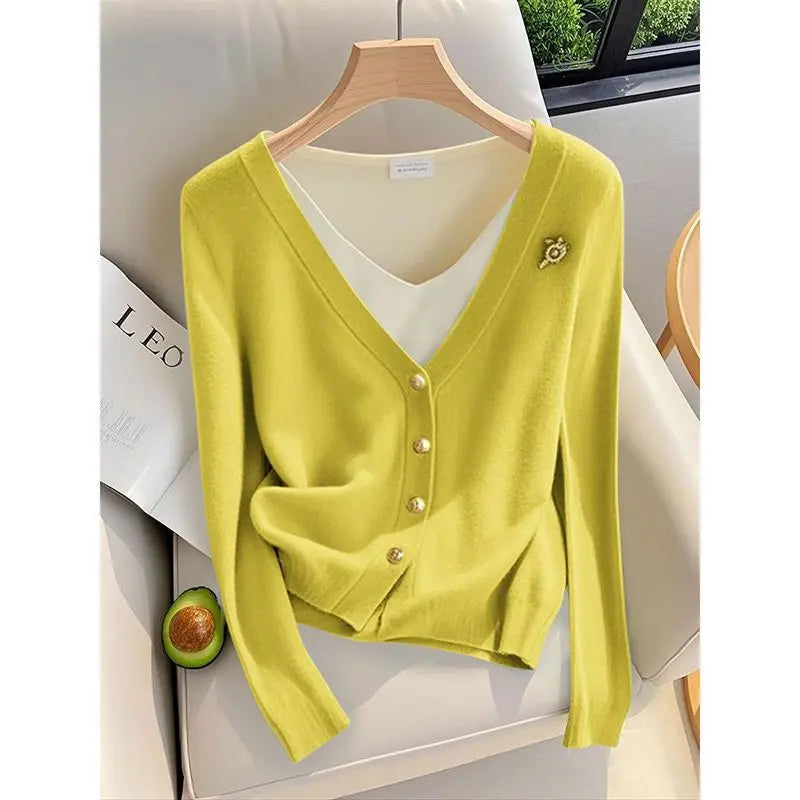 Women Thin Cardigan Sweater Lightweight Knit Outerwear Jacket
