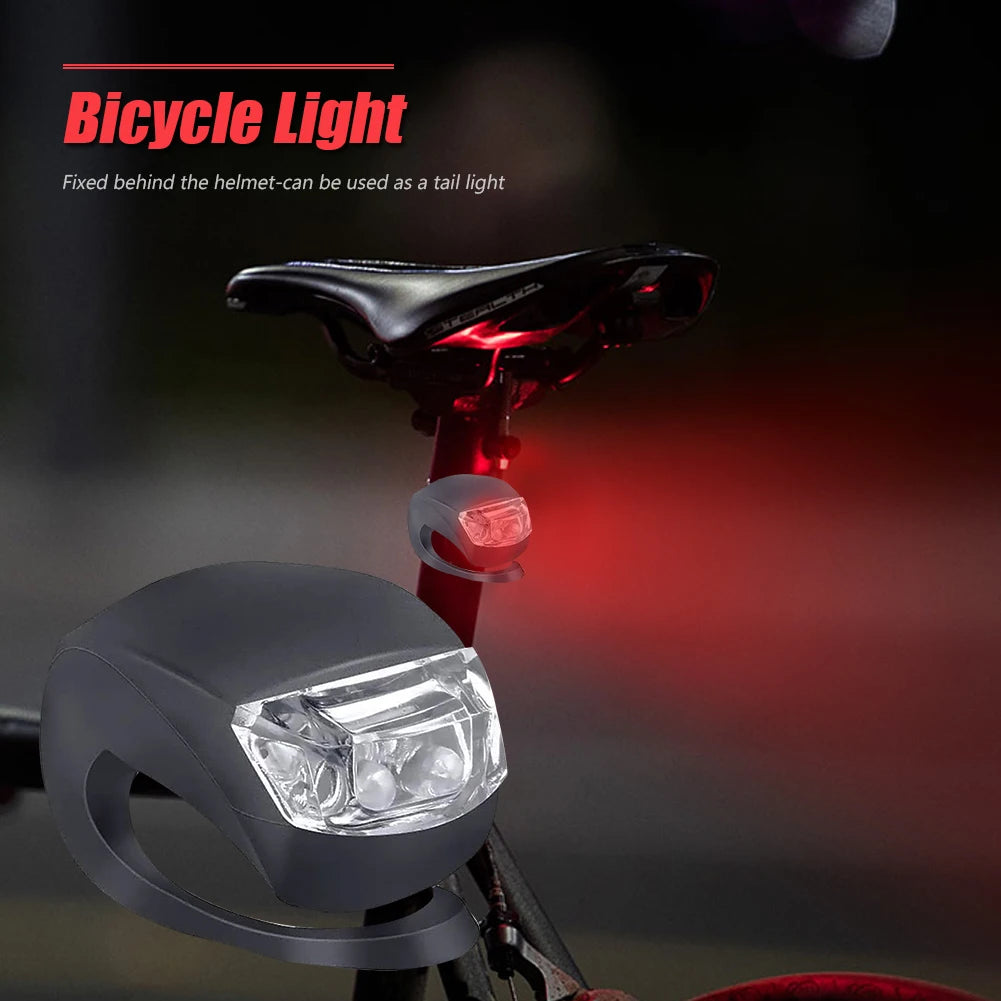 Bicycle LED Silicone Light Set with Waterproof Features