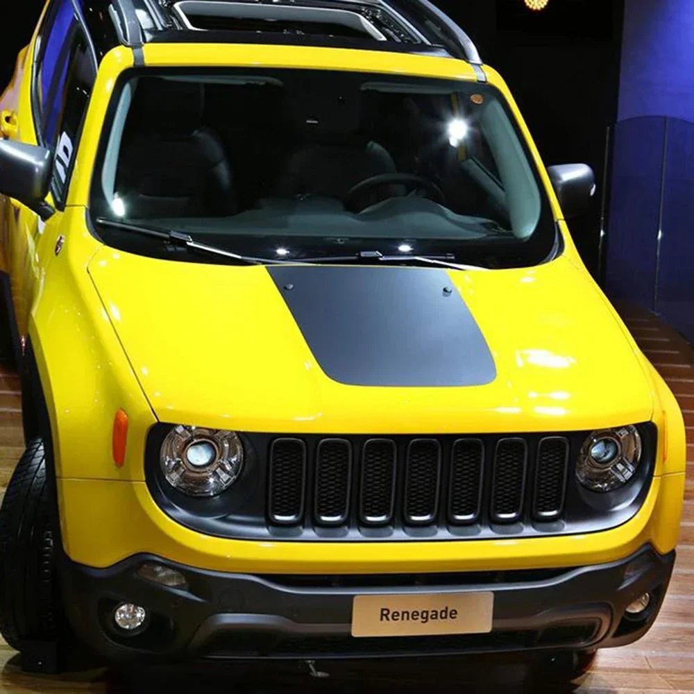 3D Carbon Fiber Scratch Protection Hood Bonnet Film Car Styling Stickers Decals For Jeep Renegade Accessories