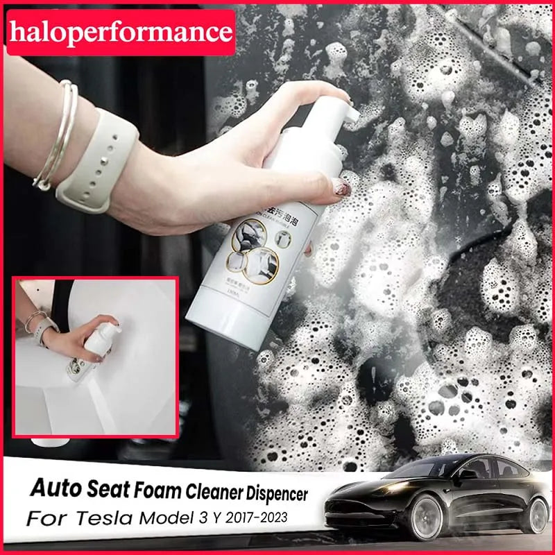 Multi-Purpose Leather Surface Foam Cleaner for Tesla Interiors