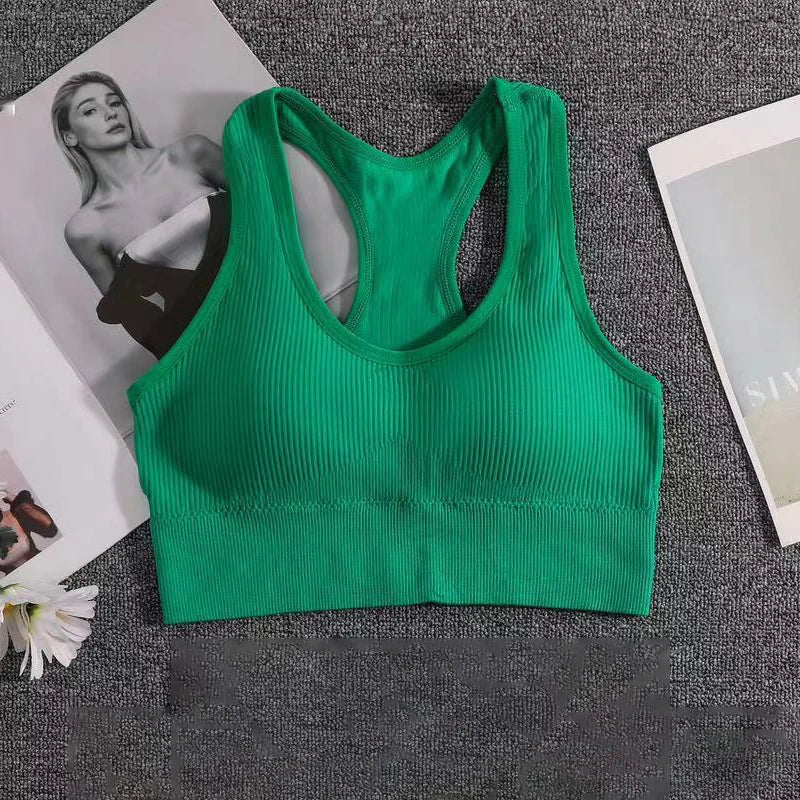 FujianChoice Women Push Up Sports Bra Breathable Support