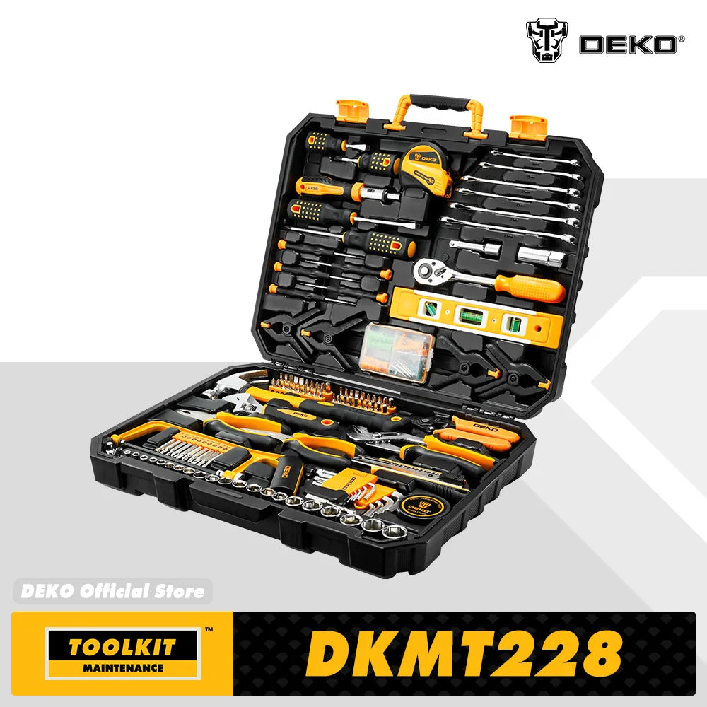DEKODIY 228 Piece Socket Wrench Auto Repair Tool Set Kit