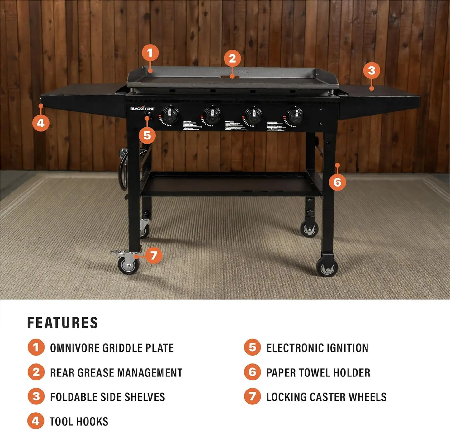 Blackstone Gas Griddle Cooking Station for Ultimate Outdoor Cooking