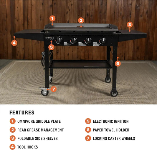 Blackstone Gas Griddle Cooking Station for Ultimate Outdoor Cooking
