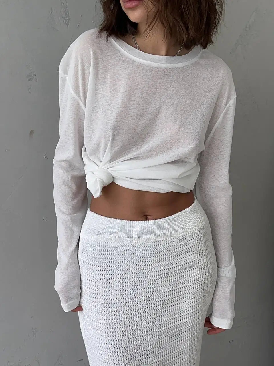 Baomyzhuo Soft Knit Women T Shirts Long Sleeve Casual Top