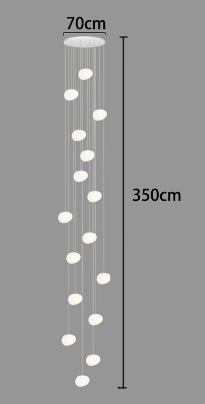 Modern Home Decor LED Pendant Lights for Living Room and Dining Room Adjustable Hanging Lamps with Remote Control