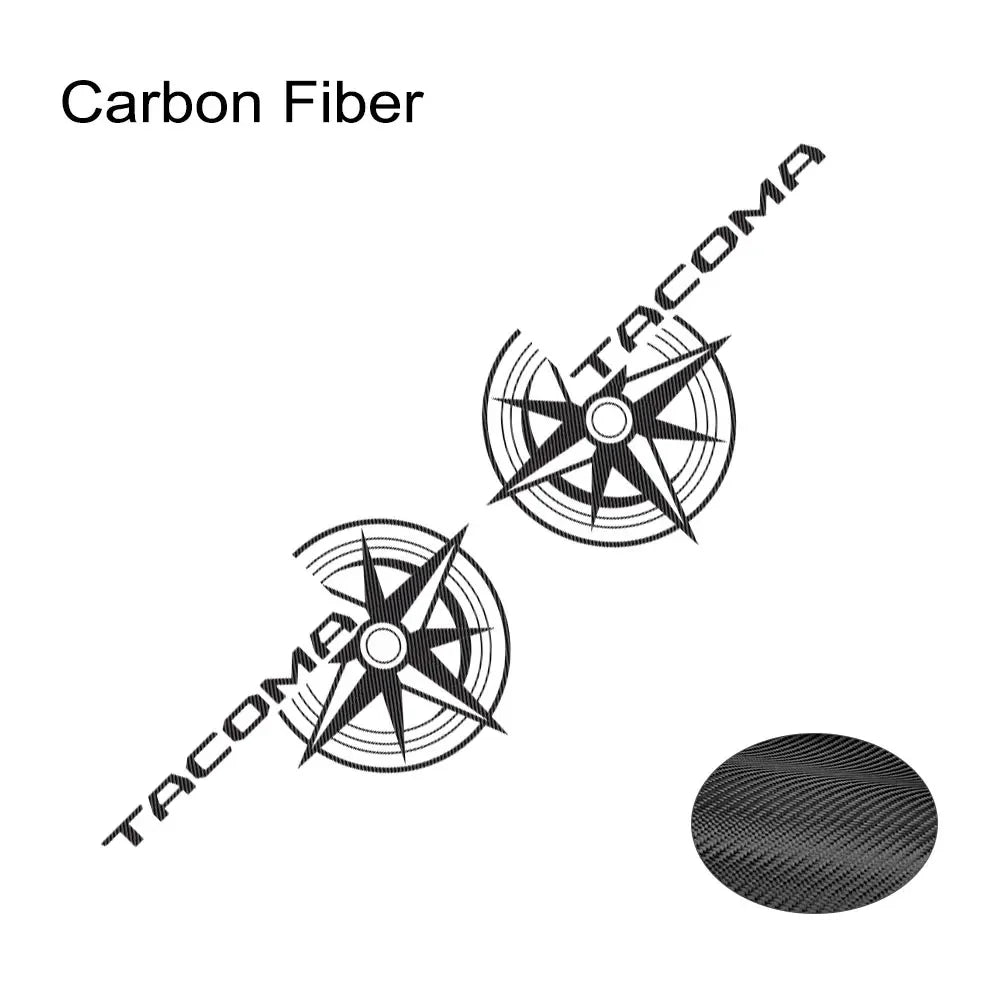 Pickup Trunk Bed Side Stickers For Toyota Tacoma TRD Truck Graphics Compass Decor Vinyl Film Cover Auto Tuning Accessories