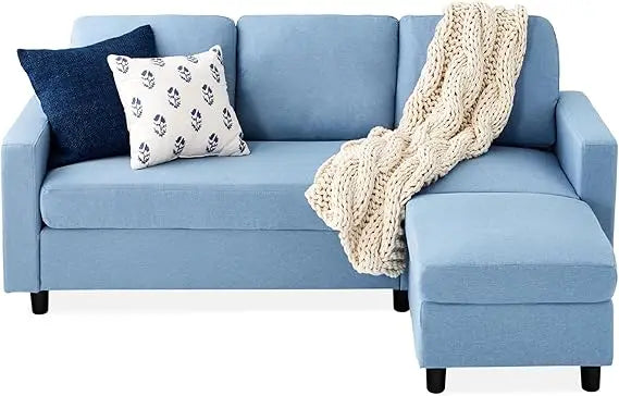 Modern Upholstered L-Shape Sectional Sofa with Chaise Lounge