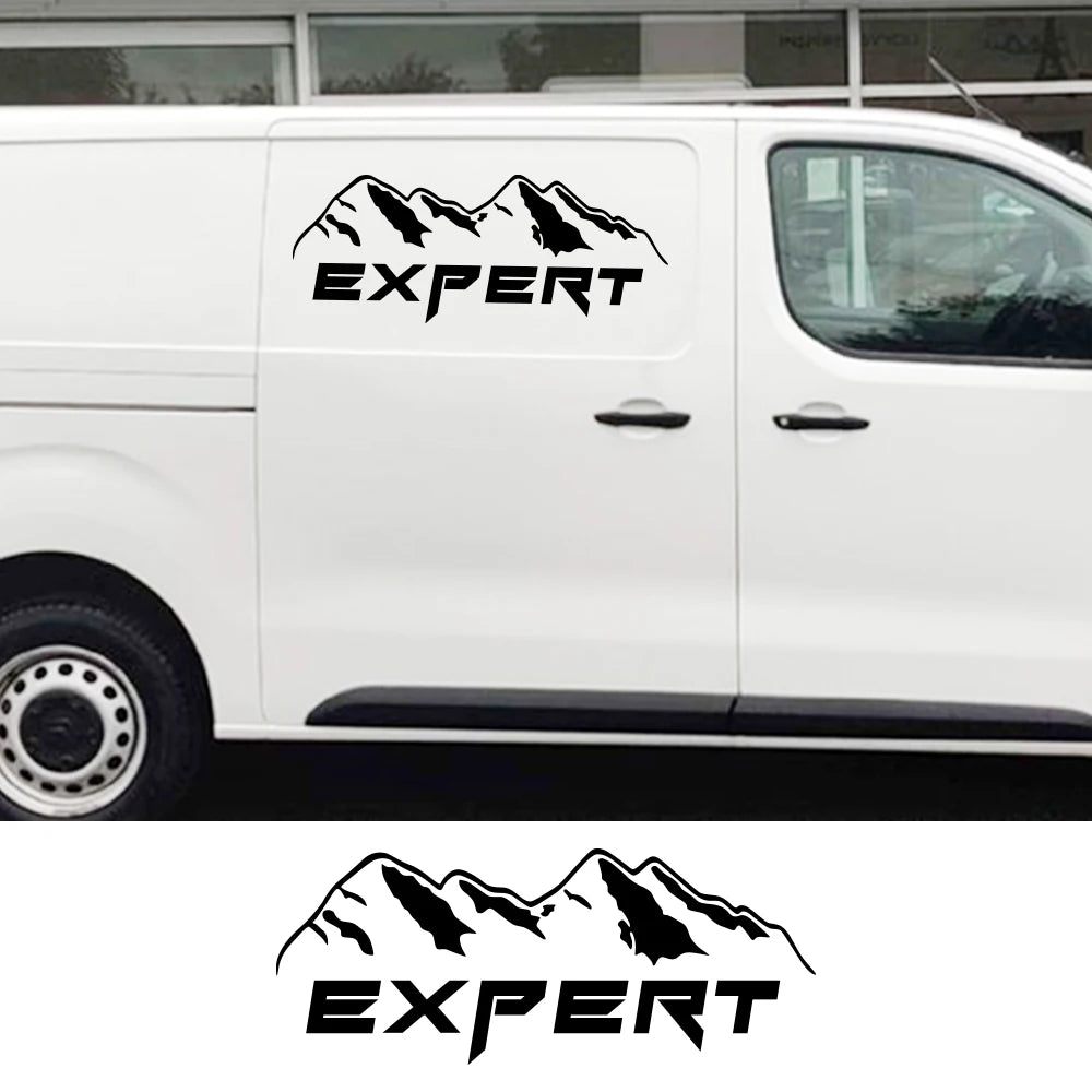 Mountain Styling Car Back Door Stickers Vinyl Decals For Peugeot Expert Traveller Auto Body Exterior Accessories