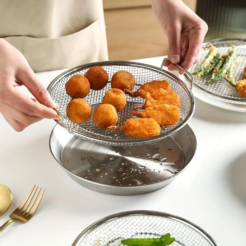 Stainless Steel Oil Filter Tray For Frying And Grilling