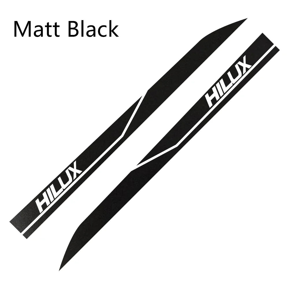 2Pcs Car Door Side Sticker Auto Vinyl Film DIY Decal Sport Styling Accessories For Toyota Hilux Revo Vigo