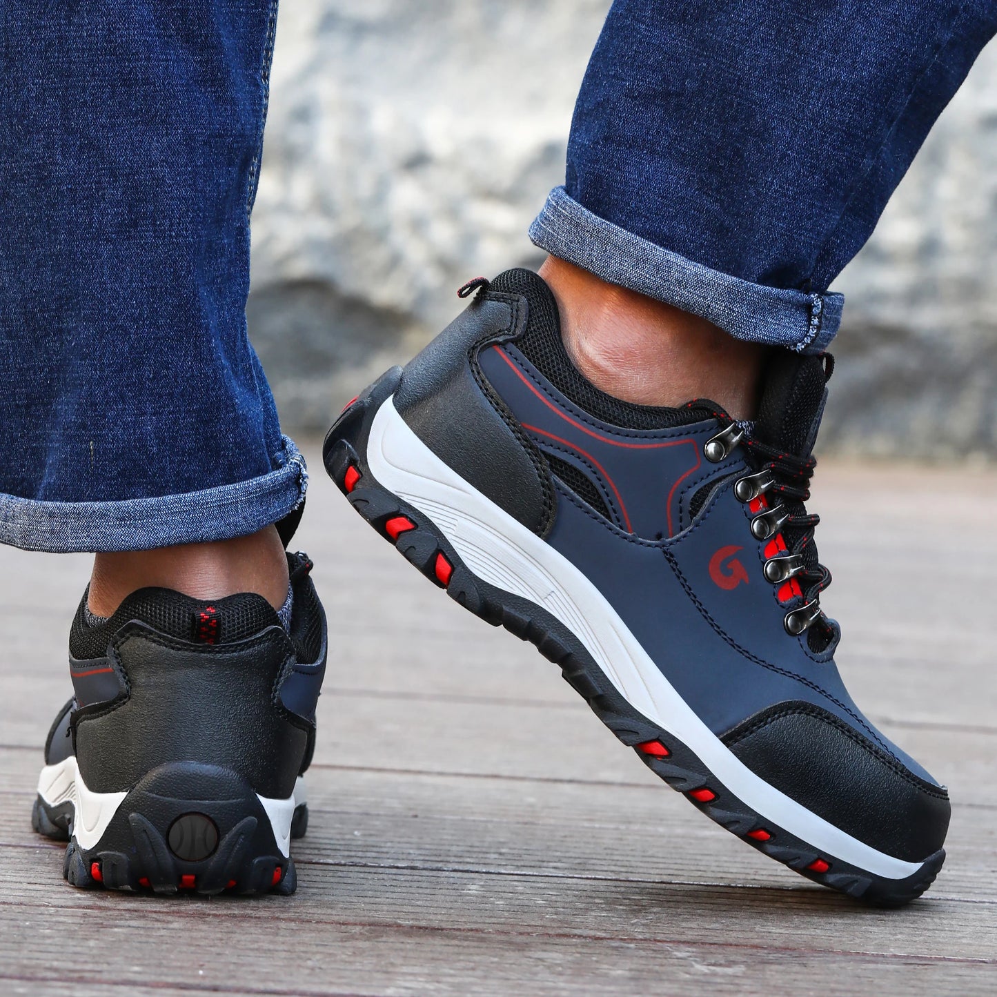Steel Toe Cap Shoes For Men Protective Work Boots Puncture Proof Safety Sneakers Construction Footwear