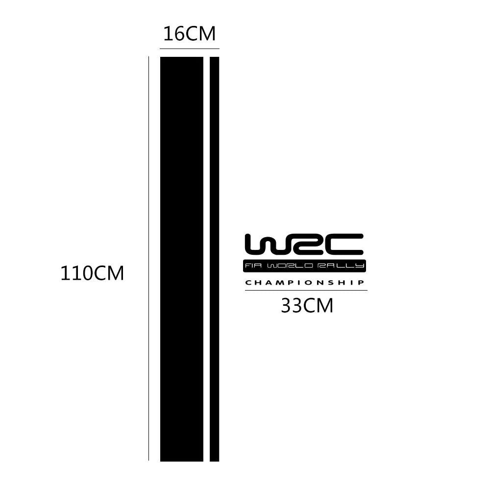 WRC Car Hood Cover Decor Stickers Vinyl Film Decal Auto Accessories for Suzuki Volvo Skoda Tesla VW Volkswagen Smart Seat Subaru