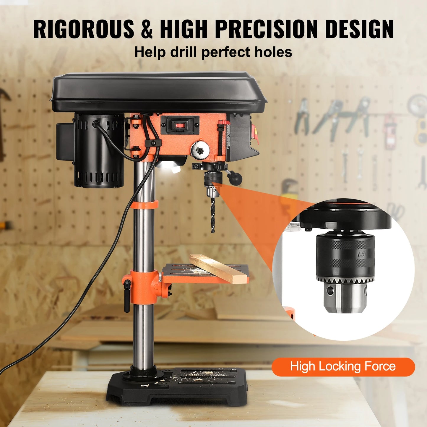 SucceBuy Tabletop Drill Press Three Point Two Amp 5 Speed