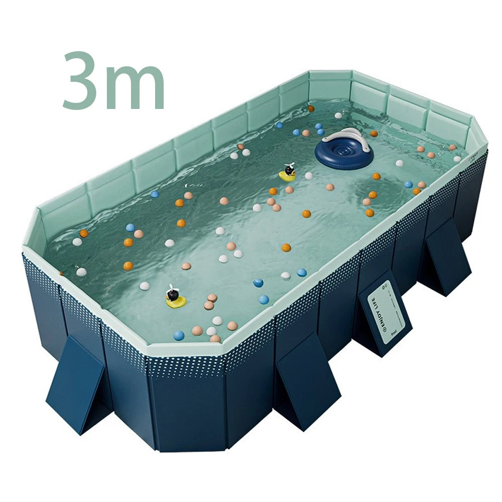 Family Pool Foldable Outdoor Swimming Pool for Summer Fun