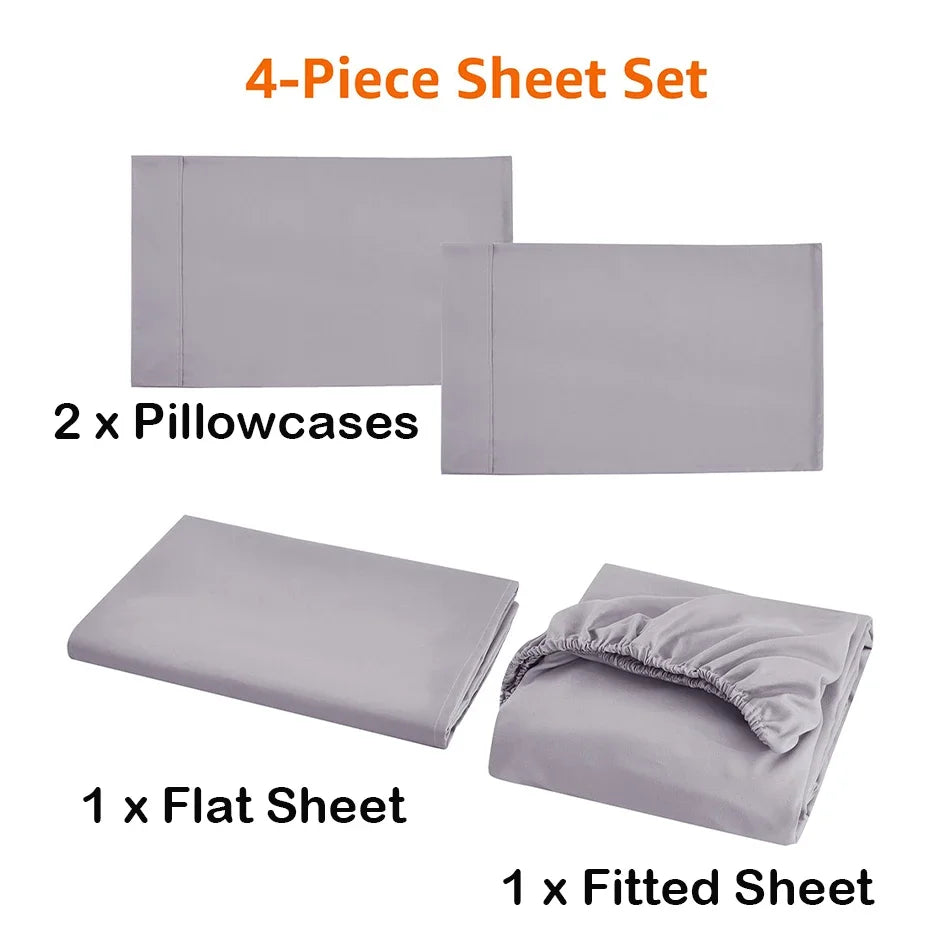 Solid Bed Linen Set for Comfortable Sleep Experience