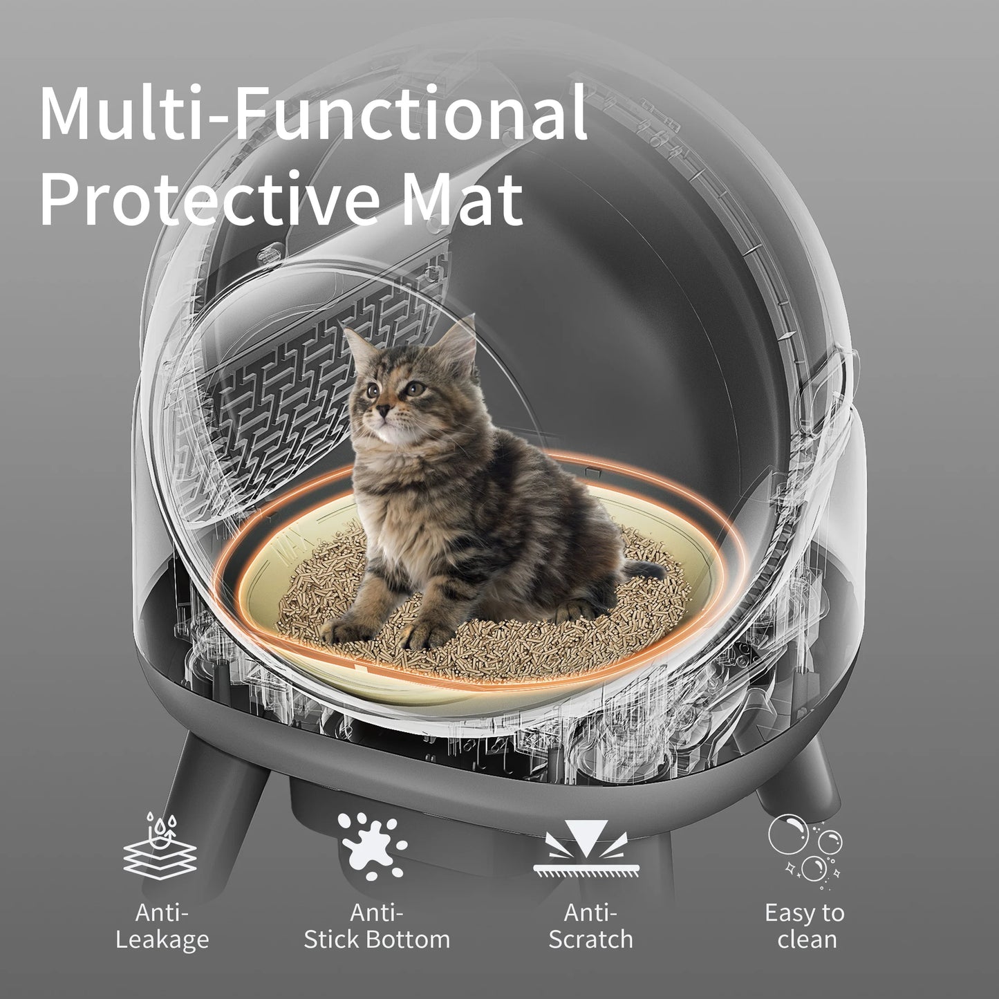 REDSASA Automatic Smart Cat Litter Box With APP Control
