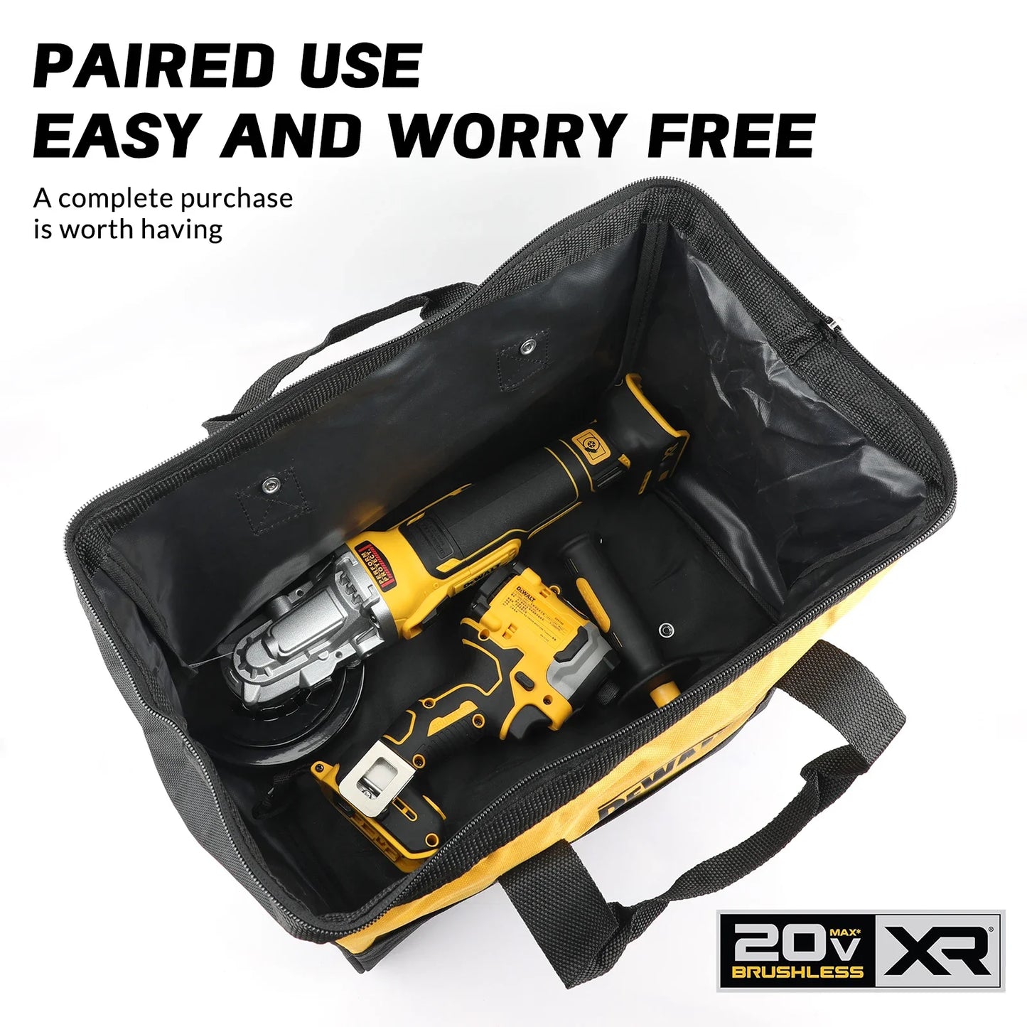 DeWalt Cordless Drill And Impact Driver Tool Kit Essentials