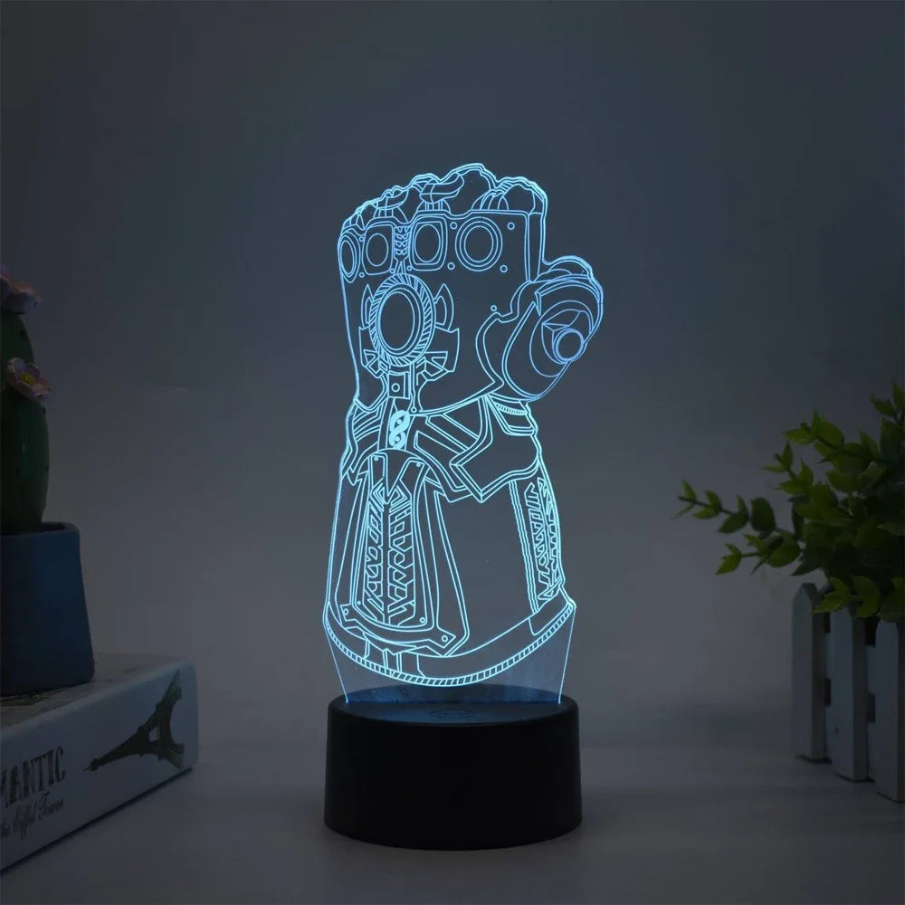Spiderman Vs Venom Touch Remote Control LED Night Lamp