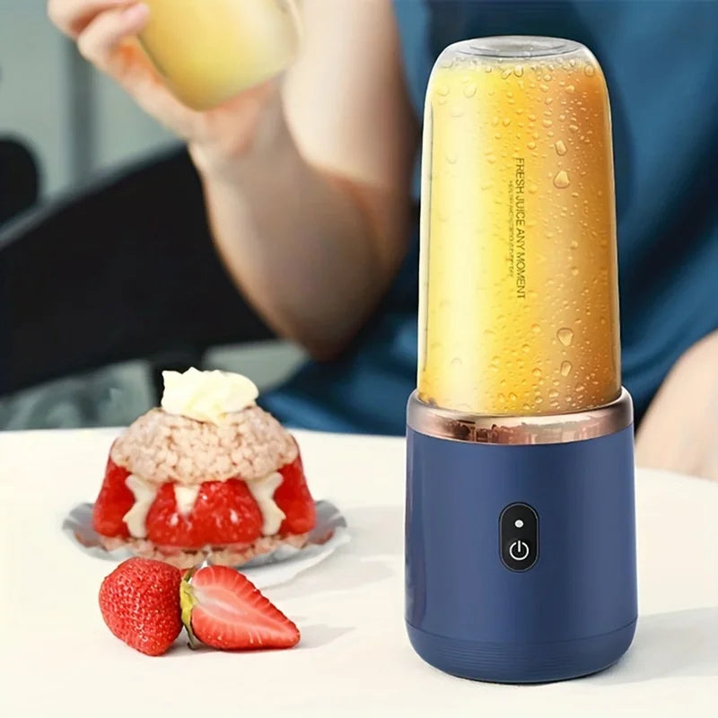 Portable Electric Fruit Juicer Blender for Smoothies and Milkshakes