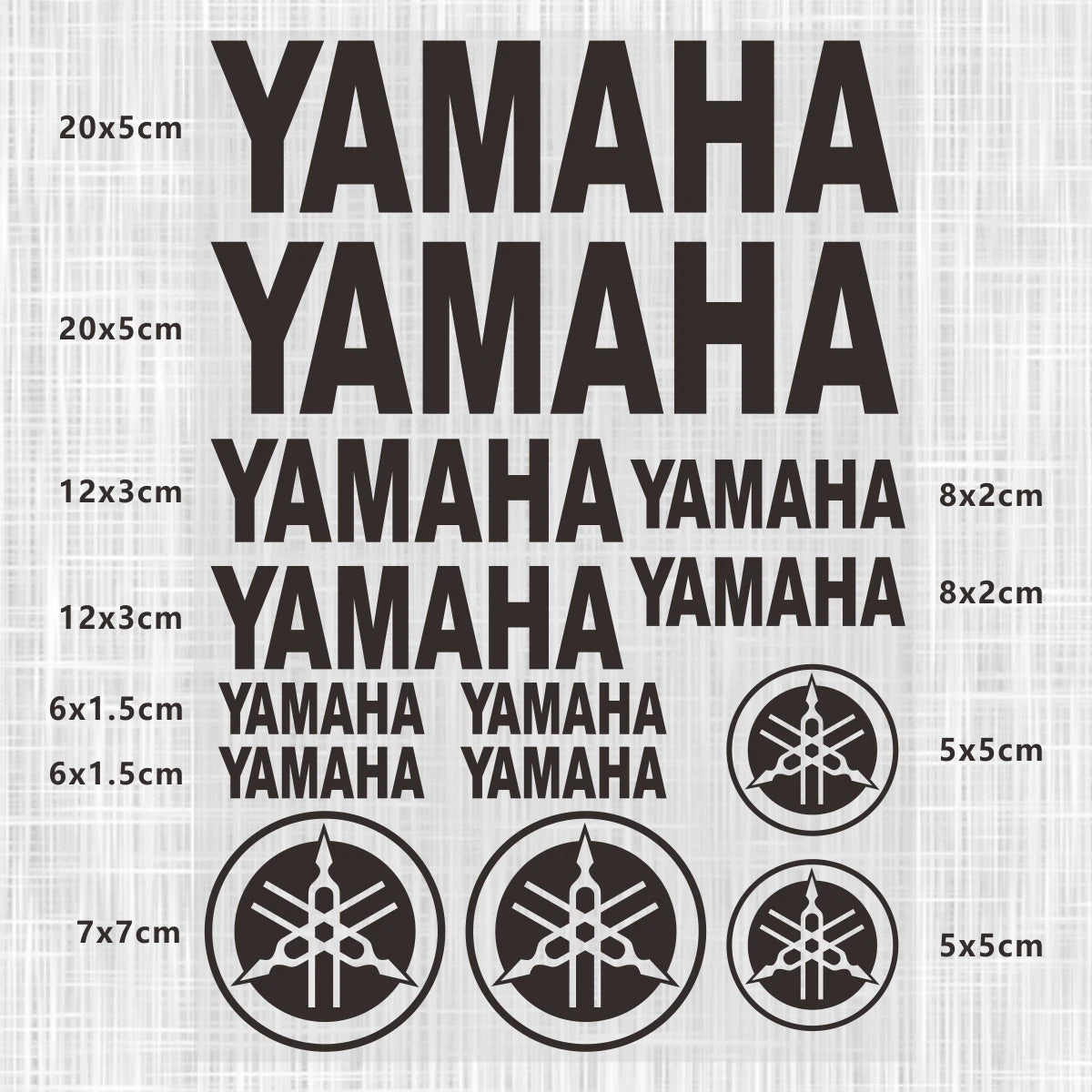 Yamaha Logo Stickers for Motorcycle Tank Helmet Decals