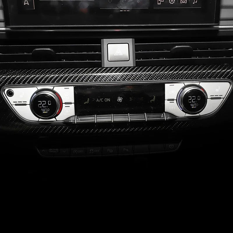 Audi A4 Q5 Console Multimedia Button Covers Decoration Stickers
