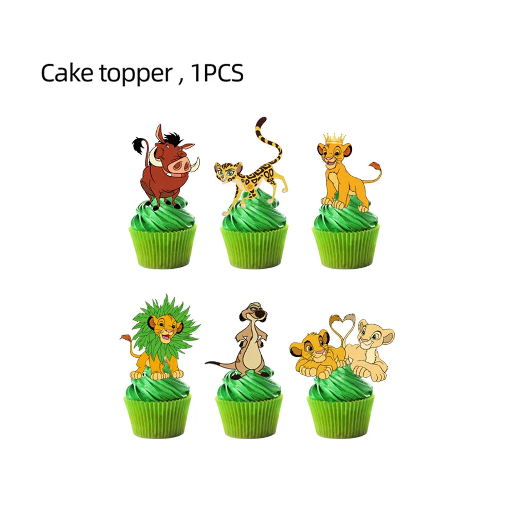 Lion King Simba Birthday Party Disposable Tableware and Decor Set