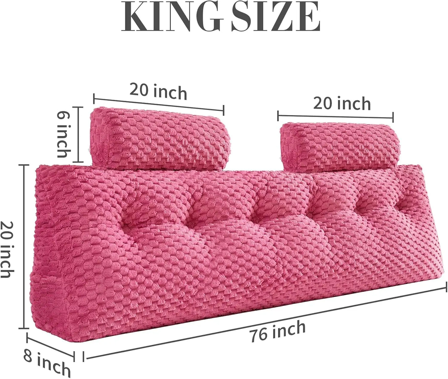 Sichuan Wedge Headboard Pillow for Neck Roll Bolster