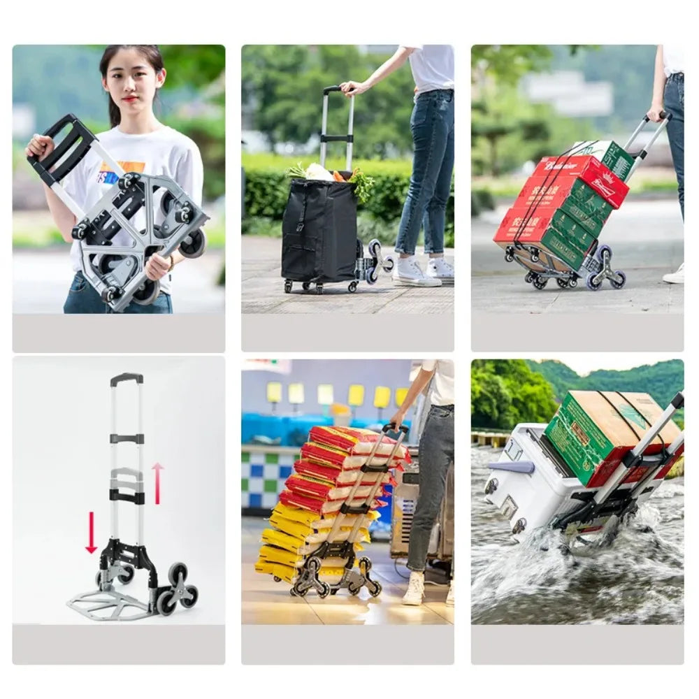 Choice Portable Trolley Cart Aluminum Folding Stair Climber