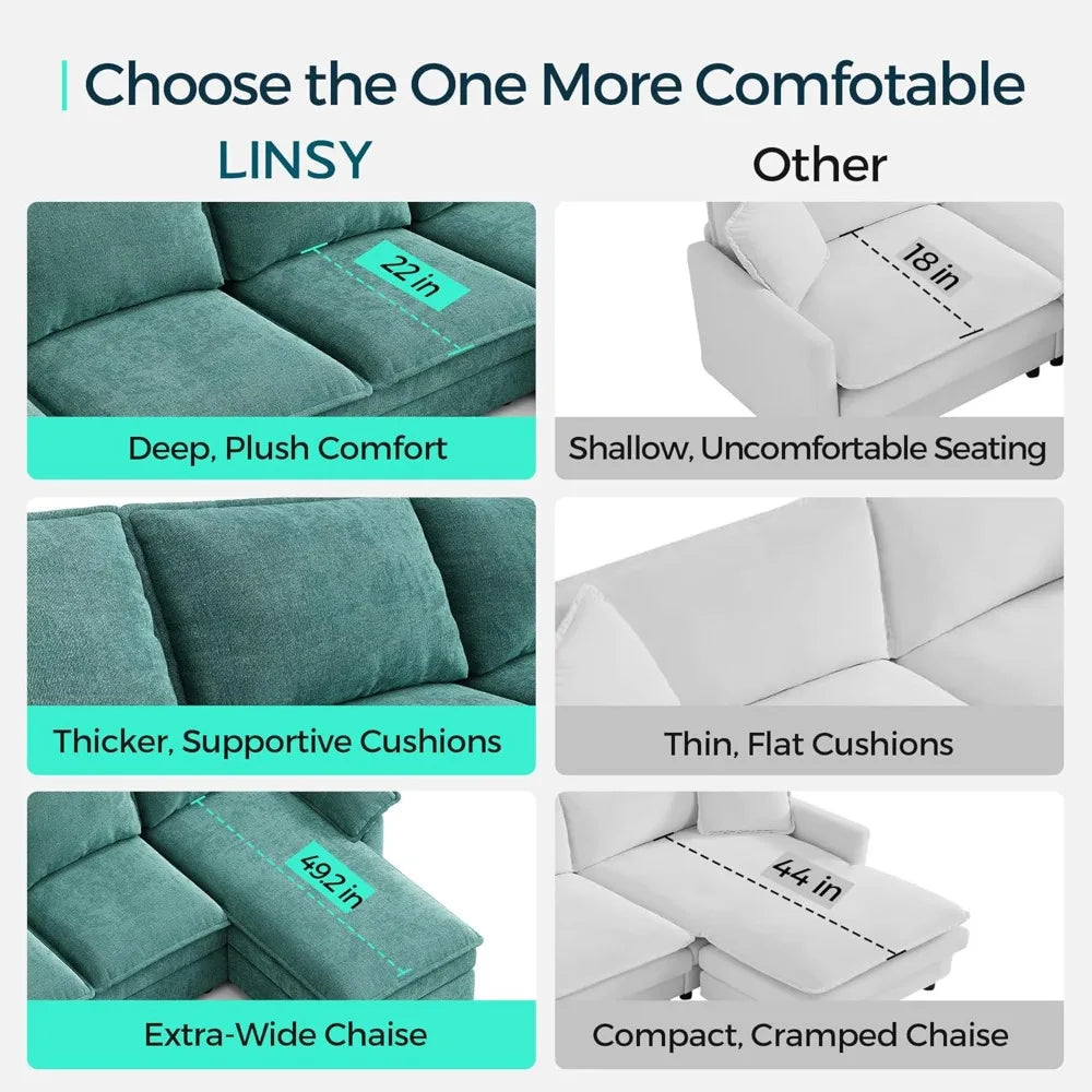 Guangbai Modular L Shaped Sectional Sofa With Chaise