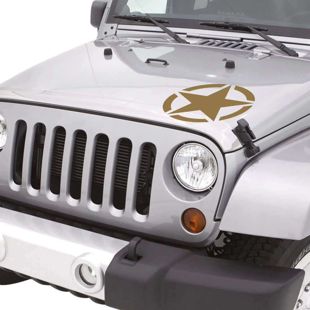 Car Hood Cover Stickers Auto Vinyl Decals For Jeep Compass Cherokee Renegade Wrangler JK JL CJ 4x4 Tuning Accessories