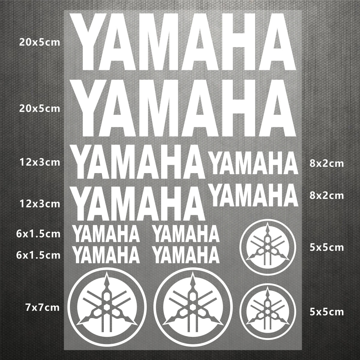 Yamaha Logo Stickers for Motorcycle Tank Helmet Decals