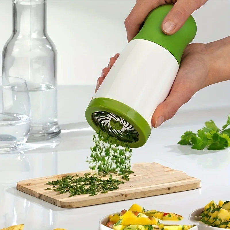Manual Herb Grinder and Vegetable Cutter Kitchen Tool Gadget