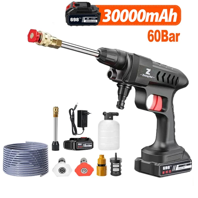 JOIGVFN Wireless High Pressure Washer 300W Car Wash Gun