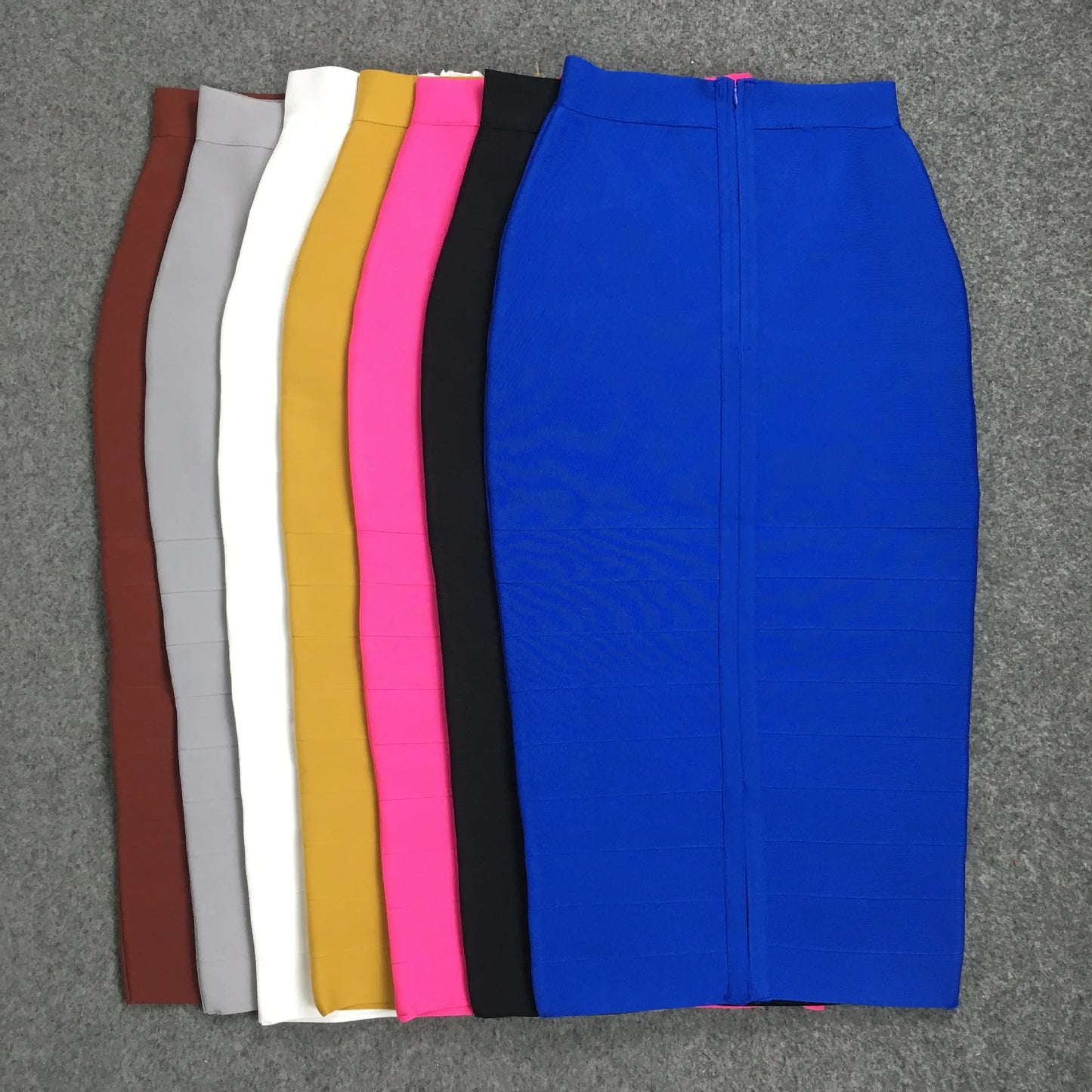 Elegant High Waist Bodycon Pencil Skirt for Office Ladies