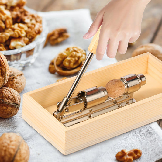 Adjustable Pecan Nut Cracker Tool for Easy Nut Opening