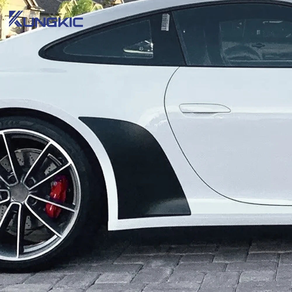 Protective Film for Porsche 911 2020 to 2024 Front Rear Door Triangle Smoked Transparent PPF TPU Paint Protection